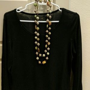 Long layering necklace